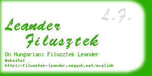 leander filusztek business card